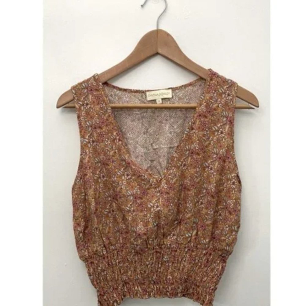 Cynthia Rowley Floral Print Top Size Small